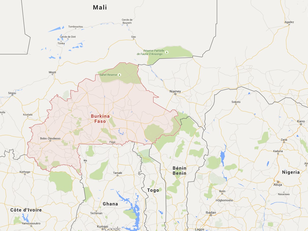 Carte Burkina Faso Carte Burkina Faso